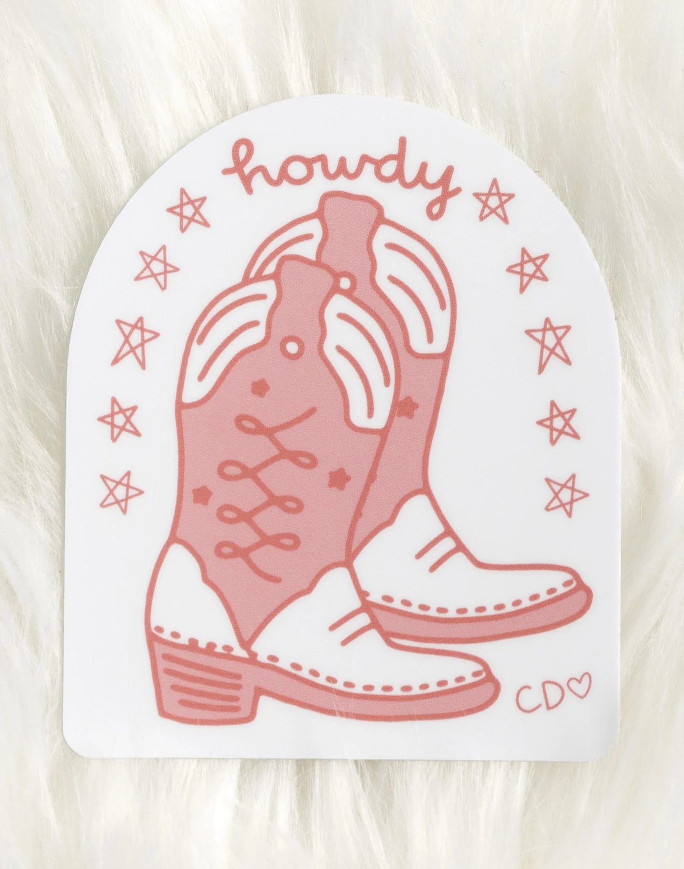 Cowgirl Boots Decal Sticker