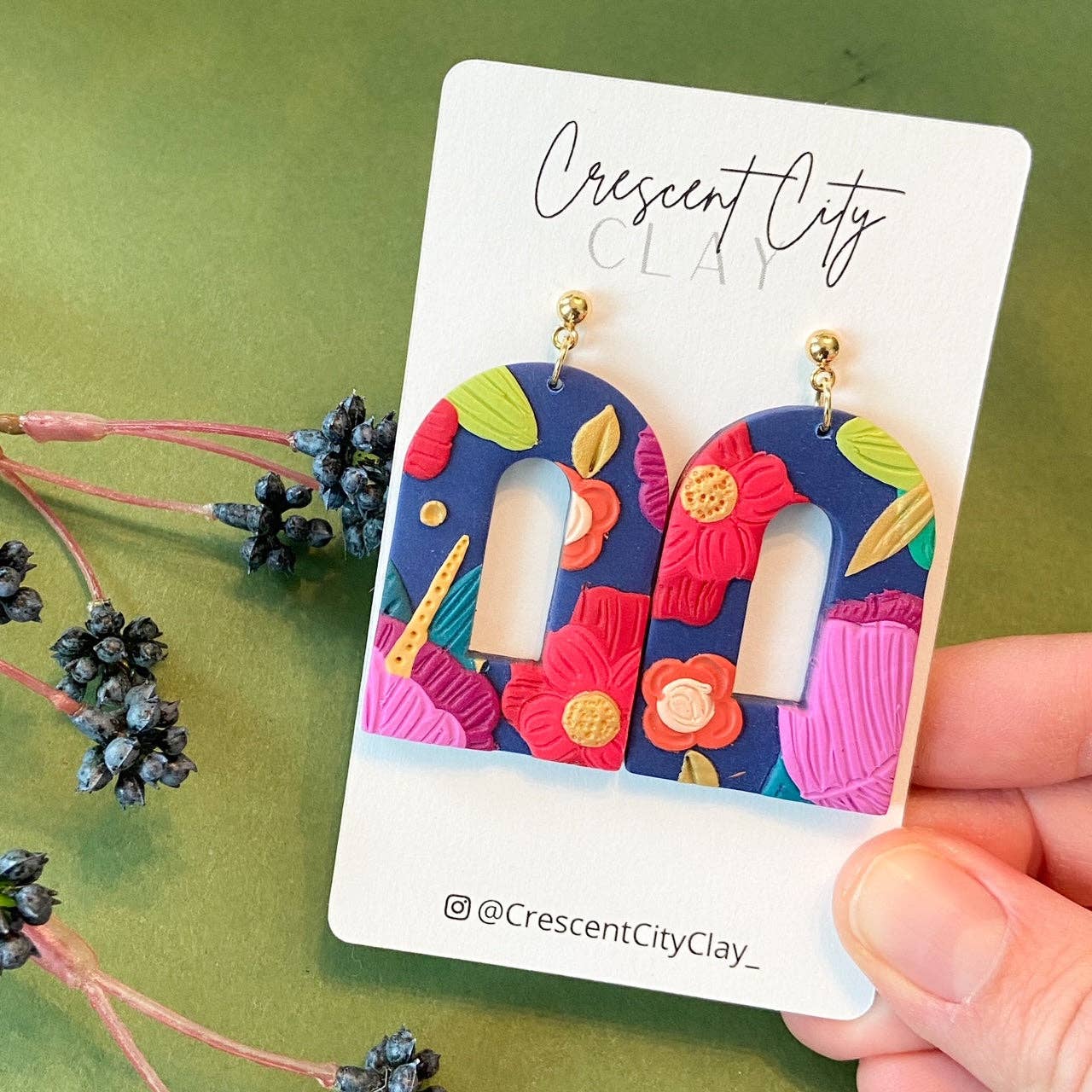 Elizabeth Earrings in Abstract