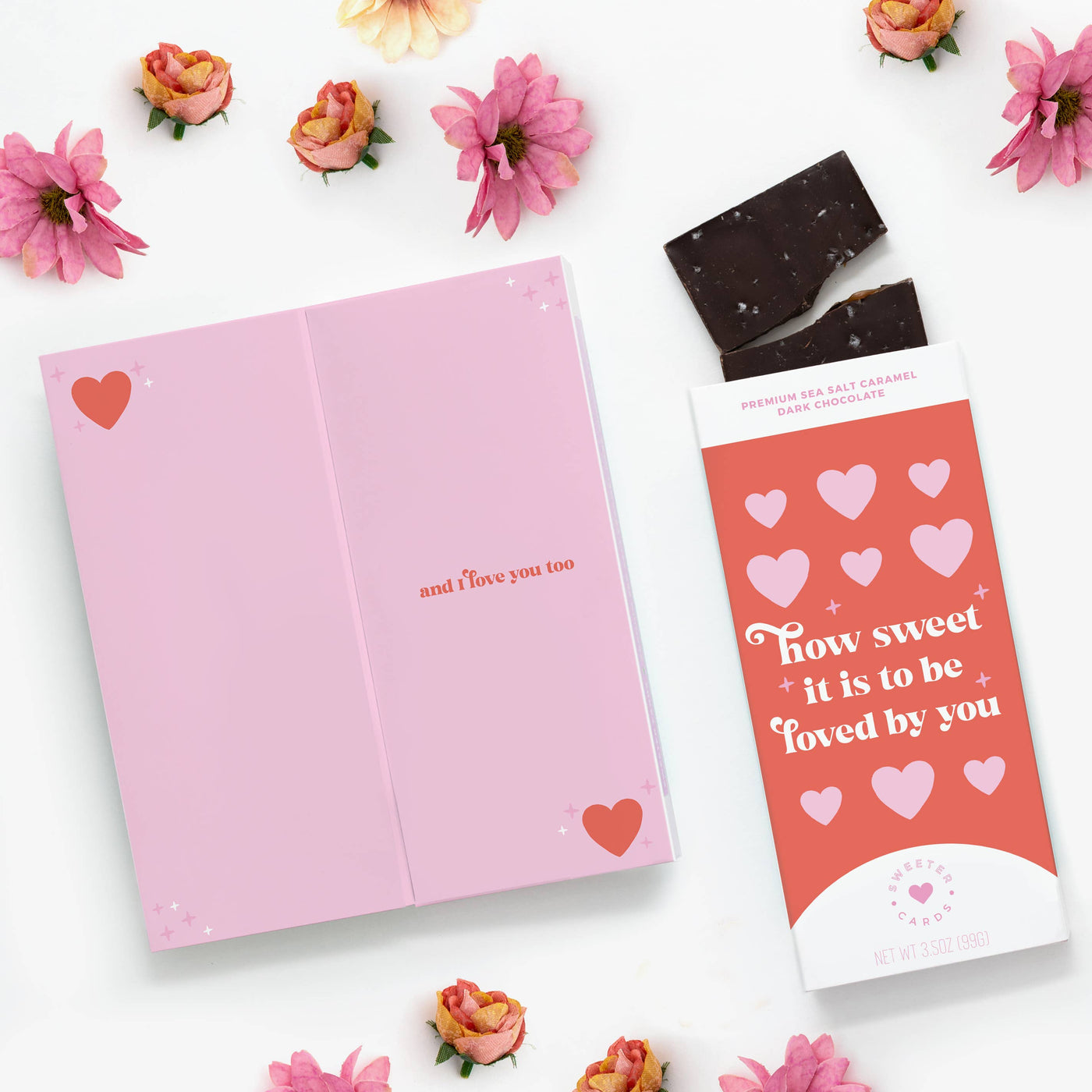 How Sweet It Is to Be Loved By You Card + Chocolate Bar