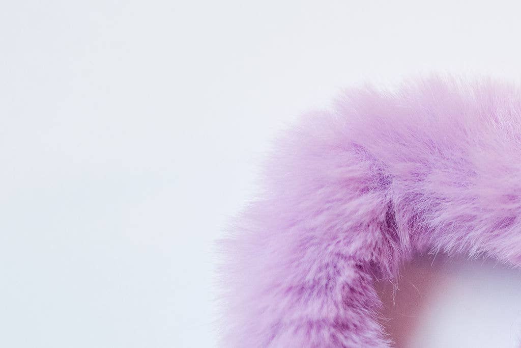 Fluffy Scrunchie - Passion Purple