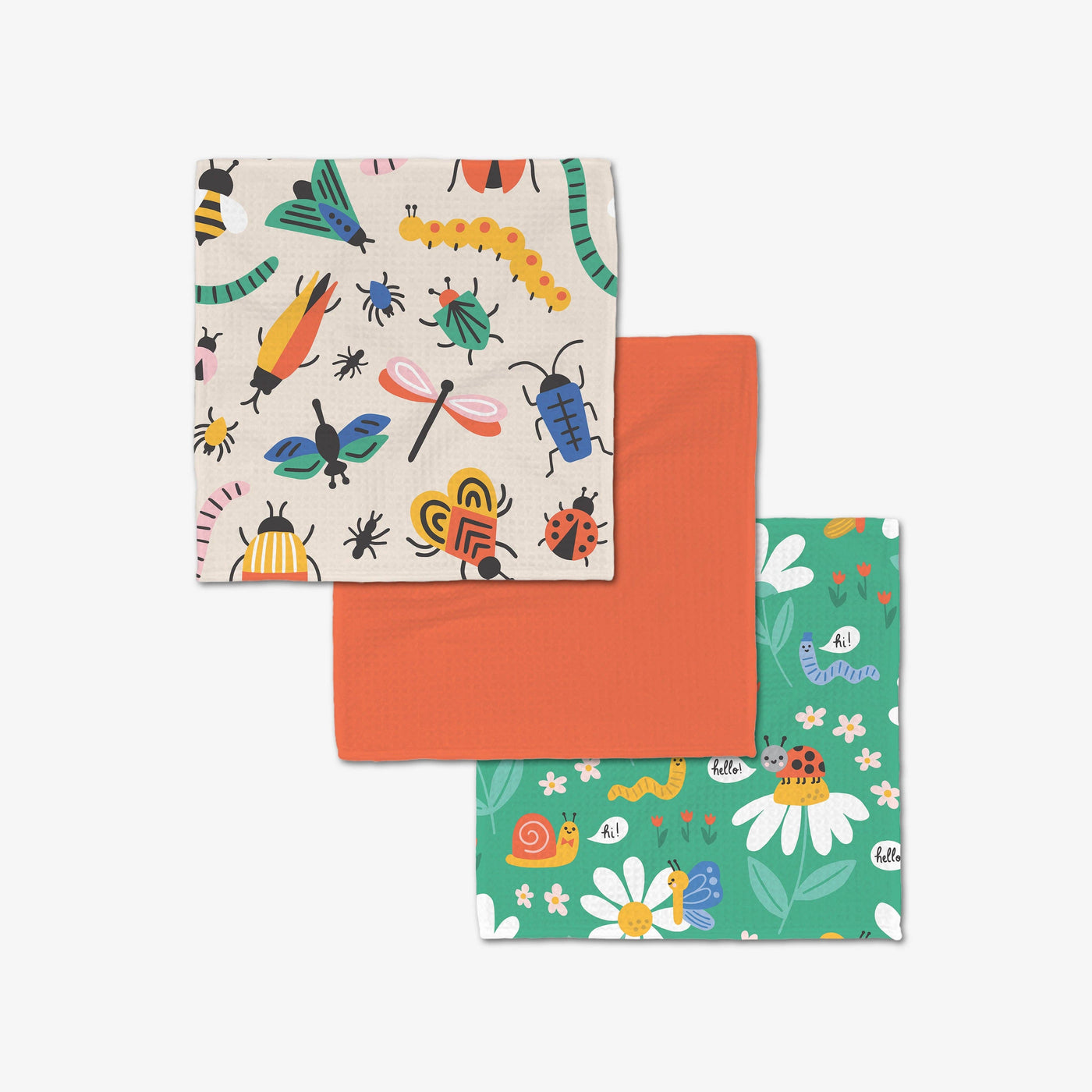 Geometry - Bugs Luxe Washcloth Set