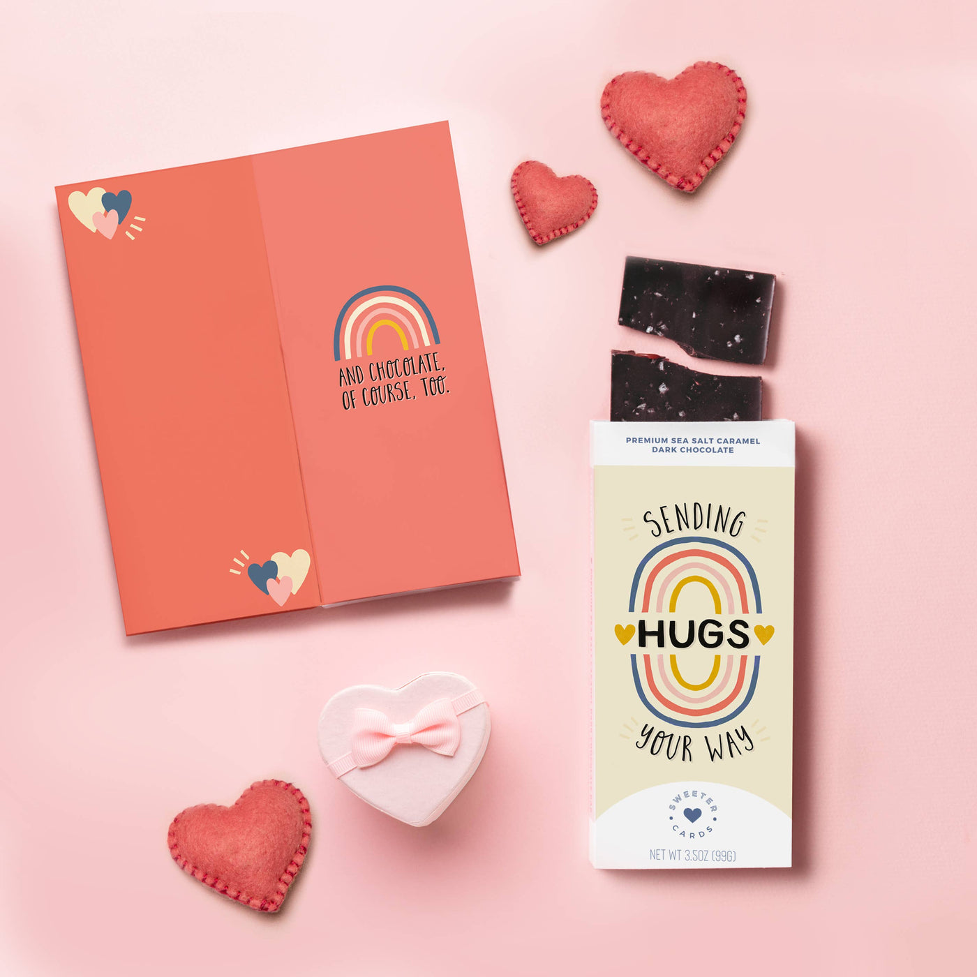 Sending Hugs Card + Chocolate Bar