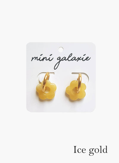 Ice Gold Mini Flower Earrings