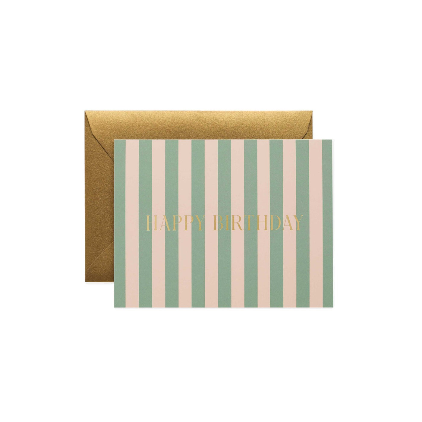 Cabana Stripe Birthday Card