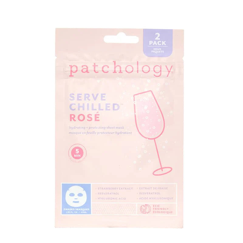 Serve Chilled Rose Hydrating Facial Sheet Masks - 2 pack