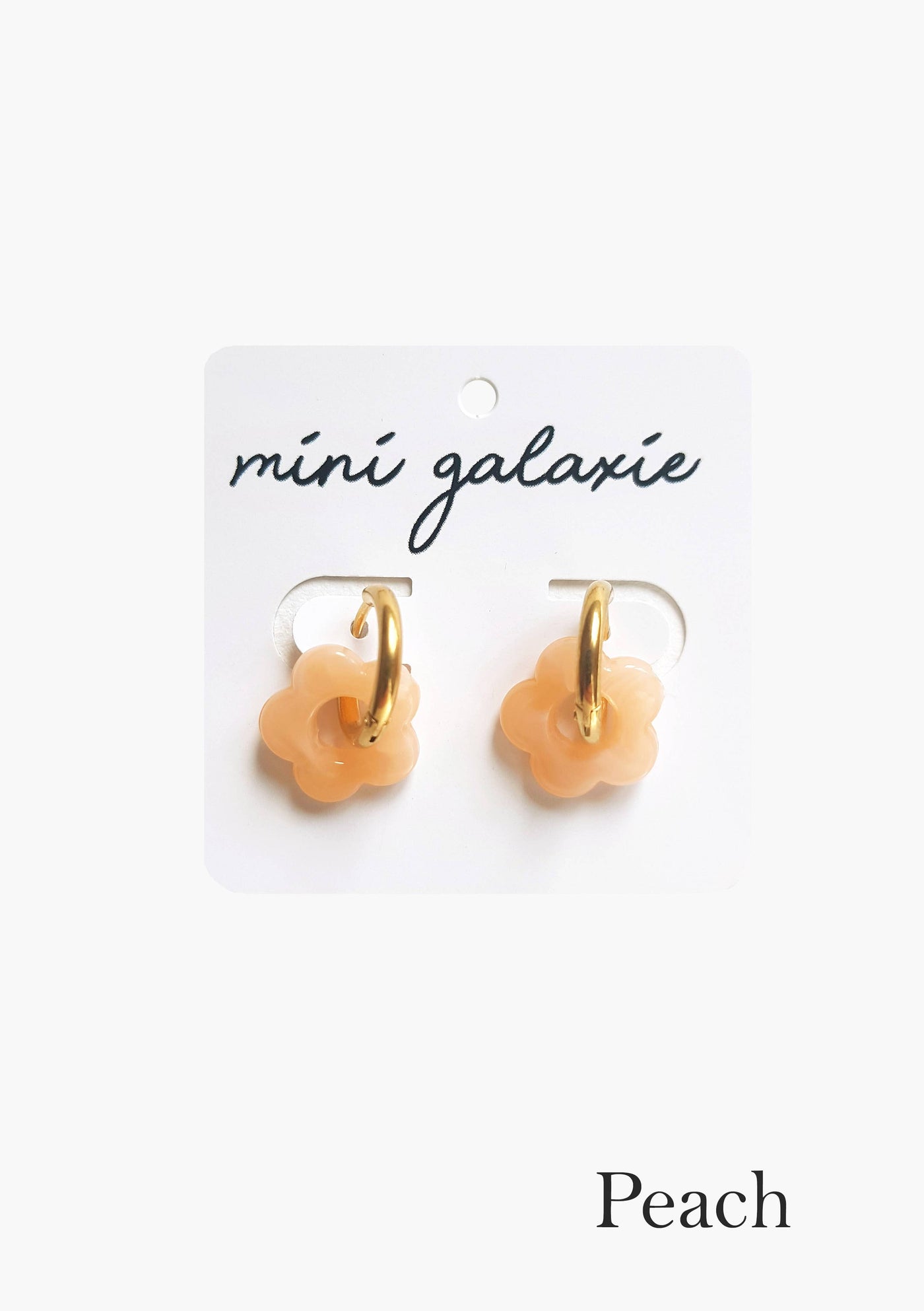 Peach Mini flower Earrings