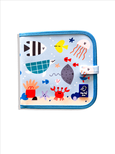 Sea Activity book Wipe Dry + Wet, Reusable Book