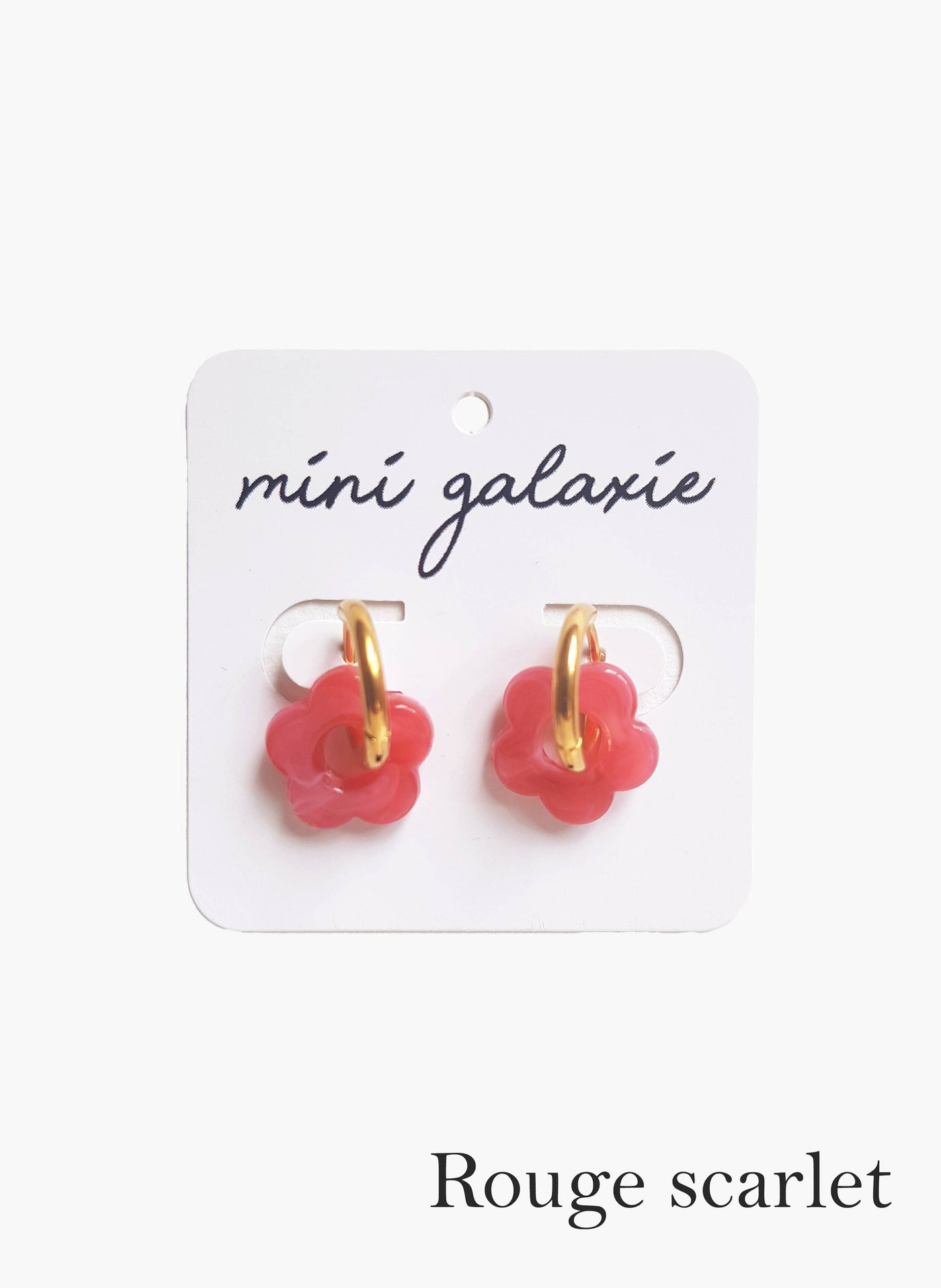 Scarlett Rouge Mini Flower Earrings