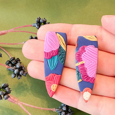 Dagger Earrings in Abstract