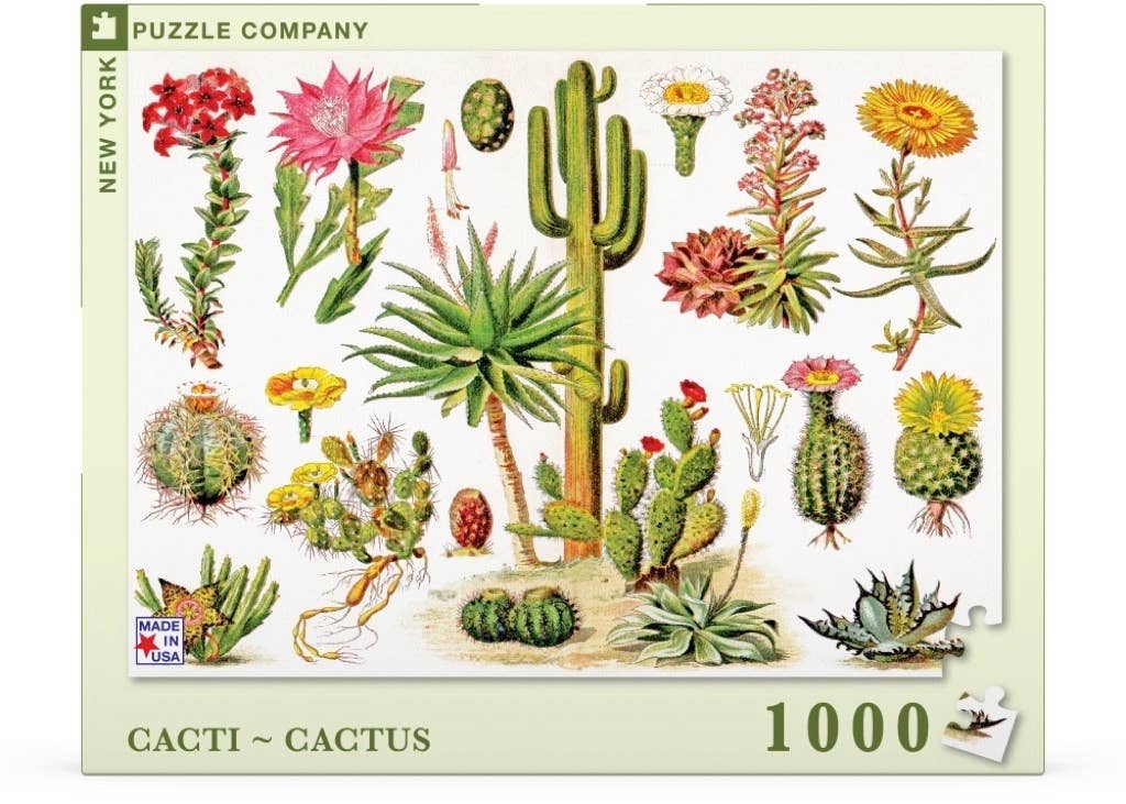 Cacti ~ Cactus - 1000 Piece Jigsaw Puzzle