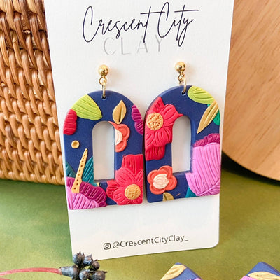 Elizabeth Earrings in Abstract