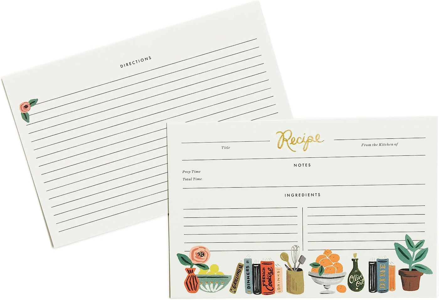 Rifle Paper Co. Kitchen Shelf Recipe Cards