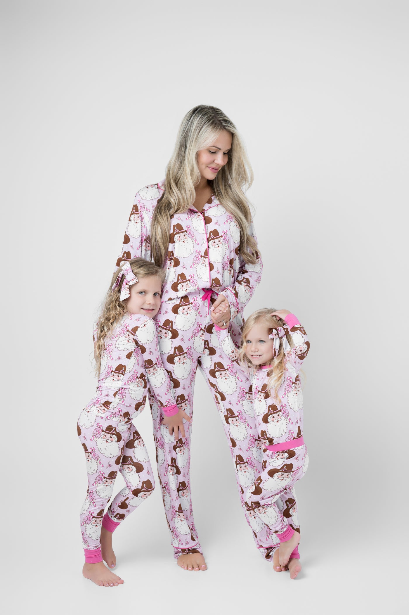 Pink Cowboy Santa Pajamas by SweetHart