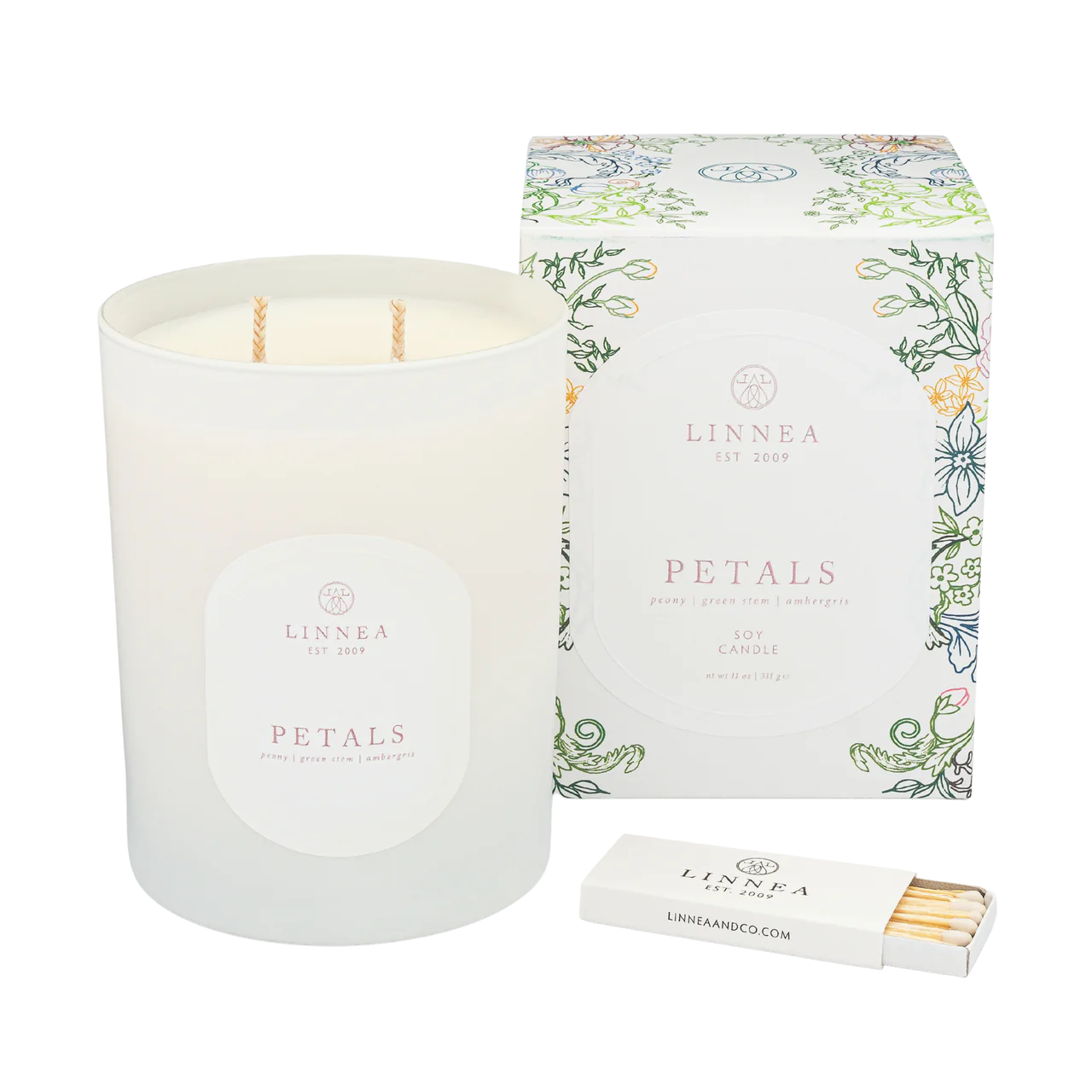 Petals Large Candle - Double Wick