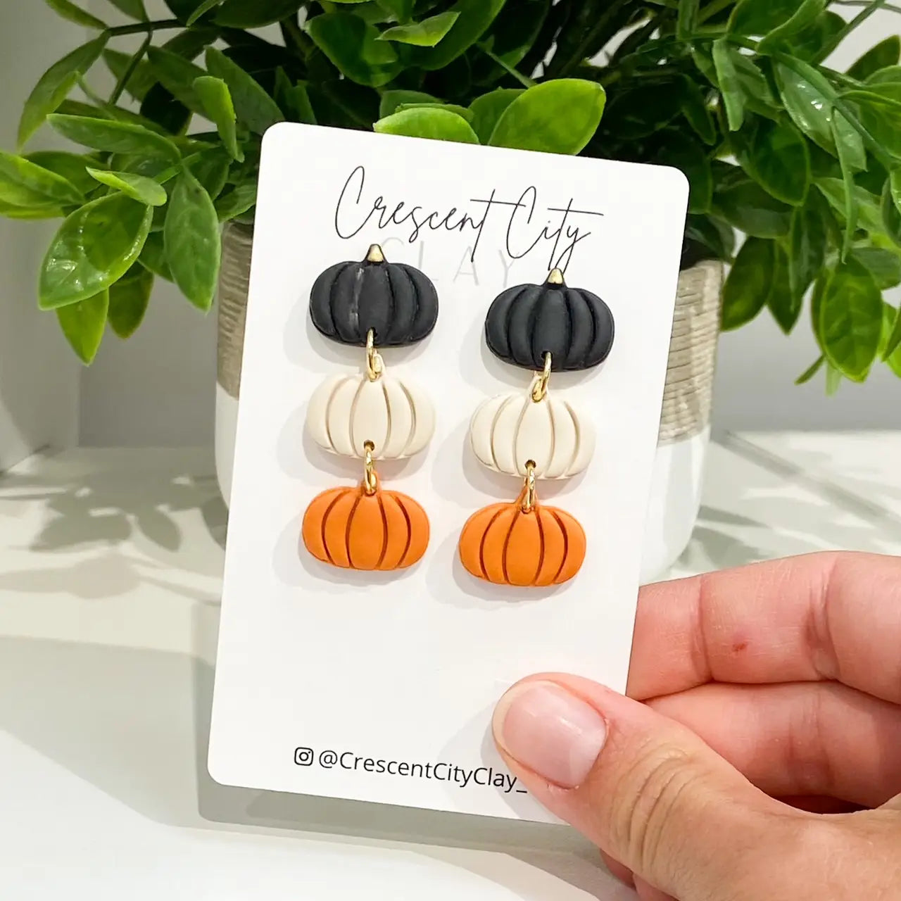 Pumpkin Dangle Earrrings