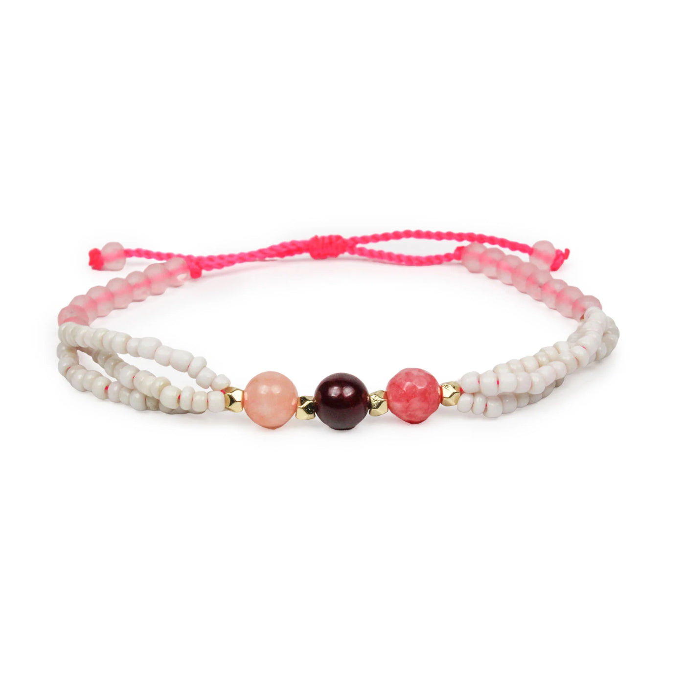 Beaded Bracelet - Pink